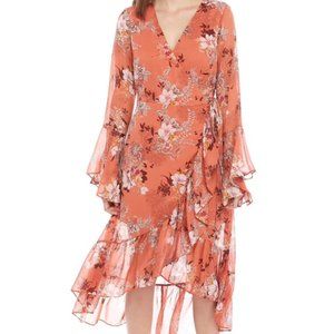 SOLD - Aragon Desert Wanderer Surplice Boho Midi Dress 2X